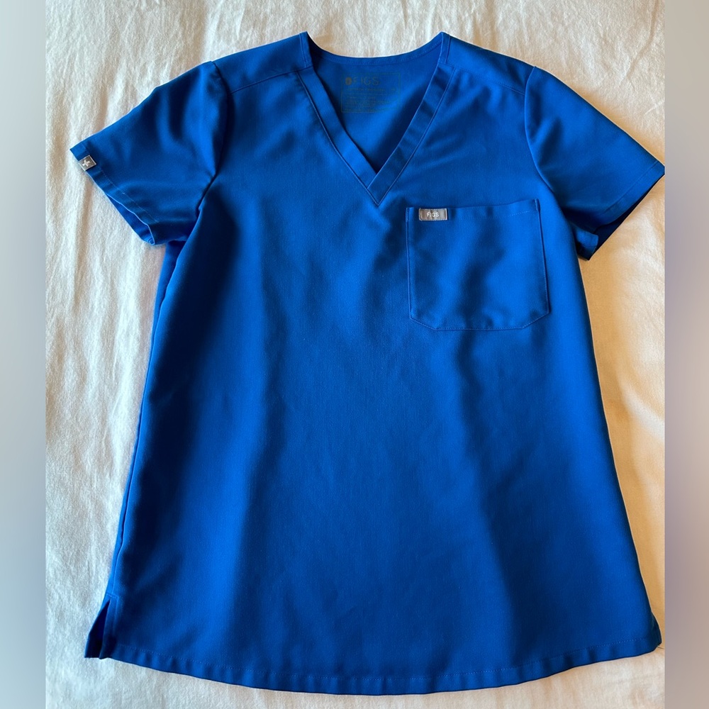 Figs X-Small Catarina Royal Blue Scrub Top